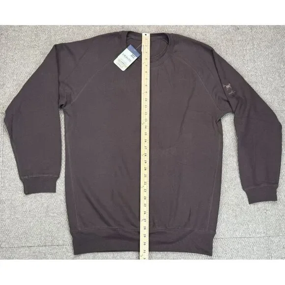 Ouray Sportswear Wild Fire Men's Long Sleeve‎ Brown Sweatshirt Size Large - Picture 9 of 13